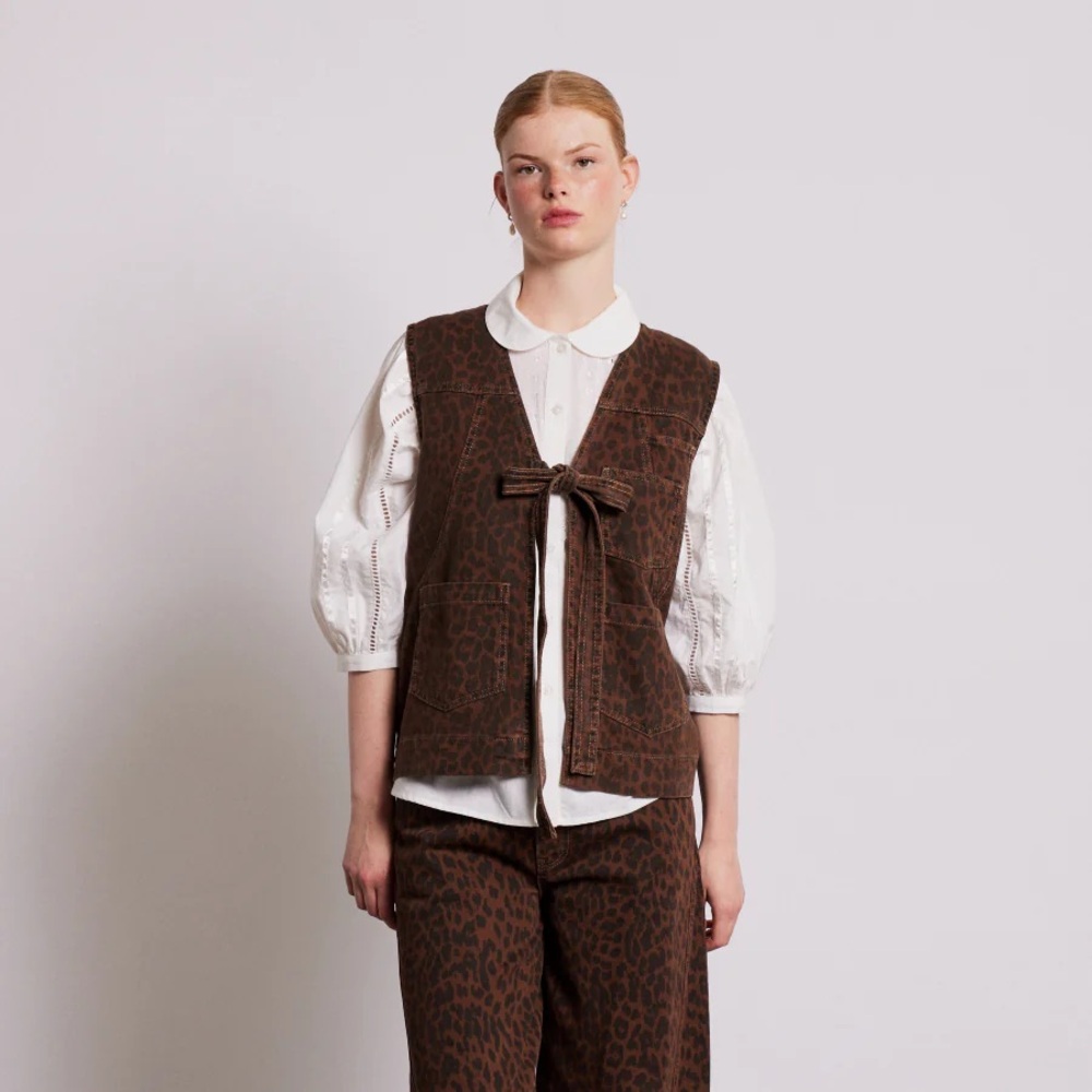 Damson Madder Denim Gilet